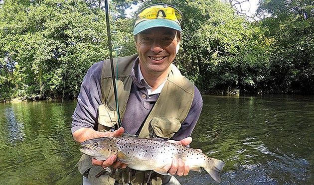 Daytime sea trout catch