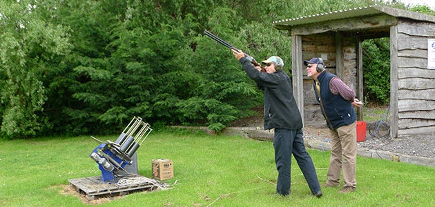 Clay shooting to game shooting