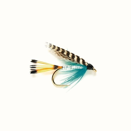 Fulling Mill Teal Blue and Silver Winged Wet Fly
