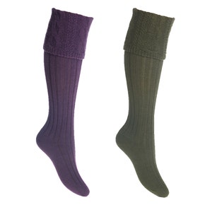 Farlows Lady Glenmore Cable Knitted Shooting Sock