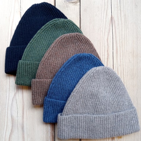 Farlows Lambswool 'Beanie Style' Watchcap Hat