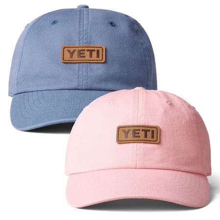 YETI Leather Logo Badge 6 Panel Hat 