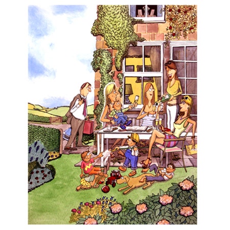 Oliver Preston Greetings Card - Moved to the Country