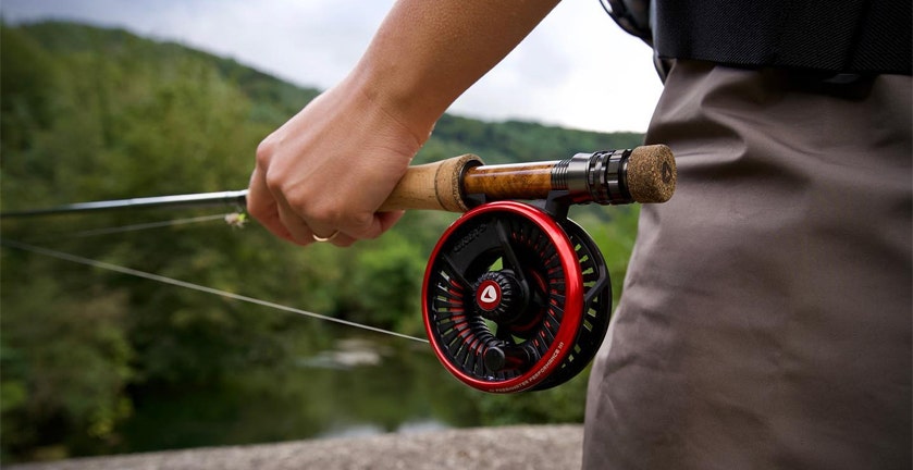 GREYS TAIL FLY REEL IN ACTION