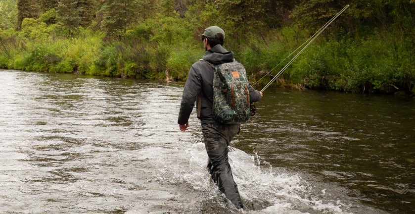 FISHPOND SUBMERSIBLE BACKPACK IN ACTION