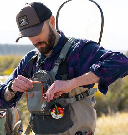 FISHPOND CANYON CREEK CHEST PACK IN ACTION