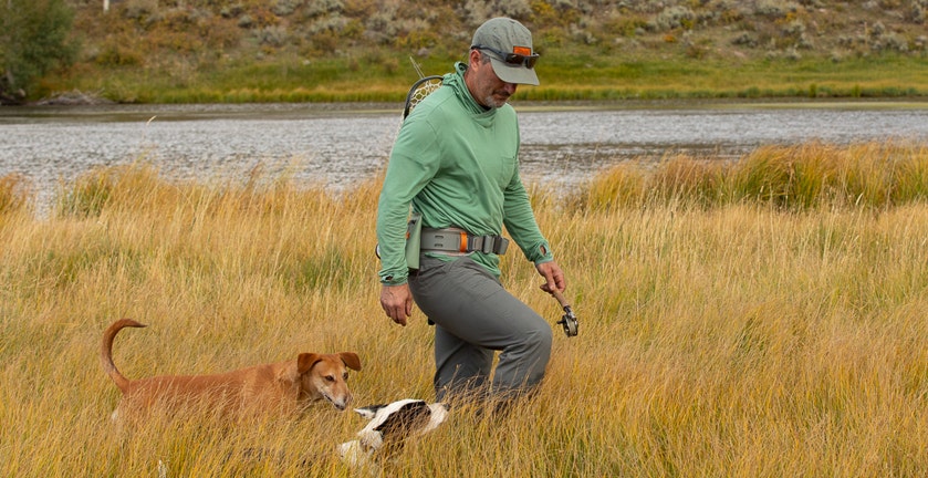 FISHPOND SOUTH FORK WADING BELT IN ACTION