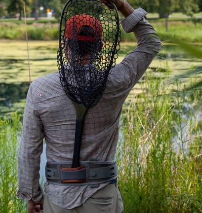 FISHPOND SOUTH FORK WADING BELT IN ACTION