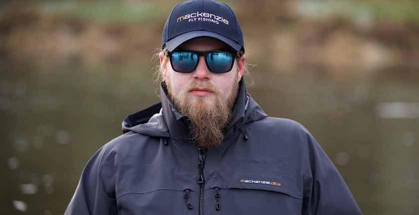 MACKENZIE ATLAS GRAPHENE WATERPROOF FISHING JACKET IN ACTION