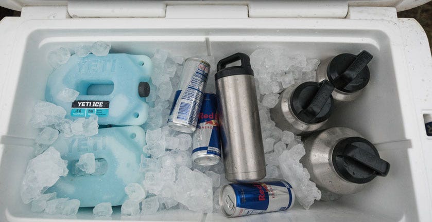 YETI ICE PACK IN USE IN YETI COOLER