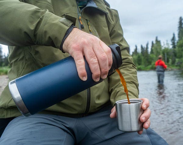 YETI RAMBLER BOTTLE IN USE