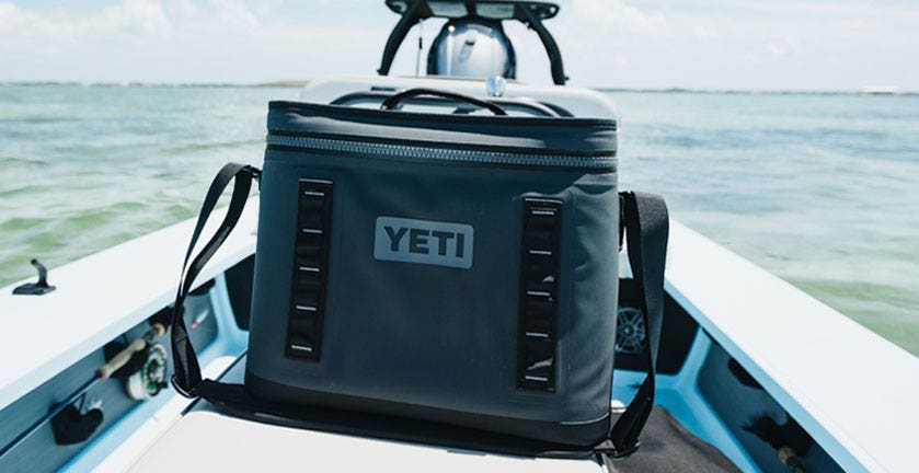 YETI  HOPPER FLIP SOFT COOLER IN USE