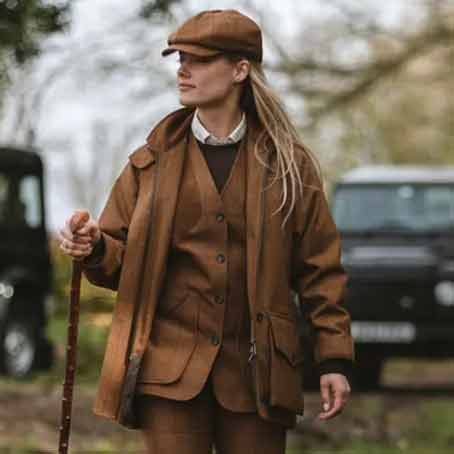 Farlows Ladies Cotswold Tweed Fieldcoat