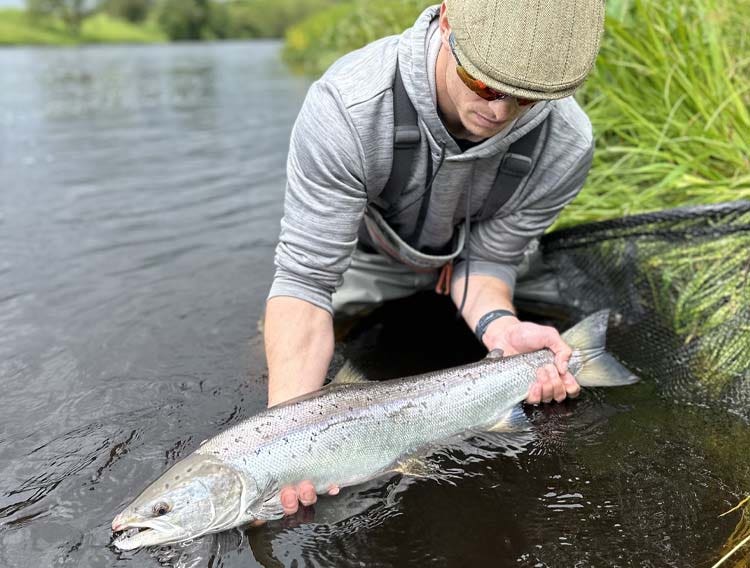 2024 Winning Salmon 2024 winner Adam Radwan with his salmon from the River Tyne