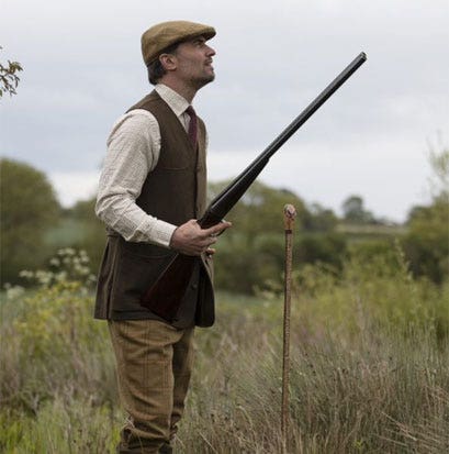 FARLOWS MOORLAND SHOOTING VEST - IN ACTION