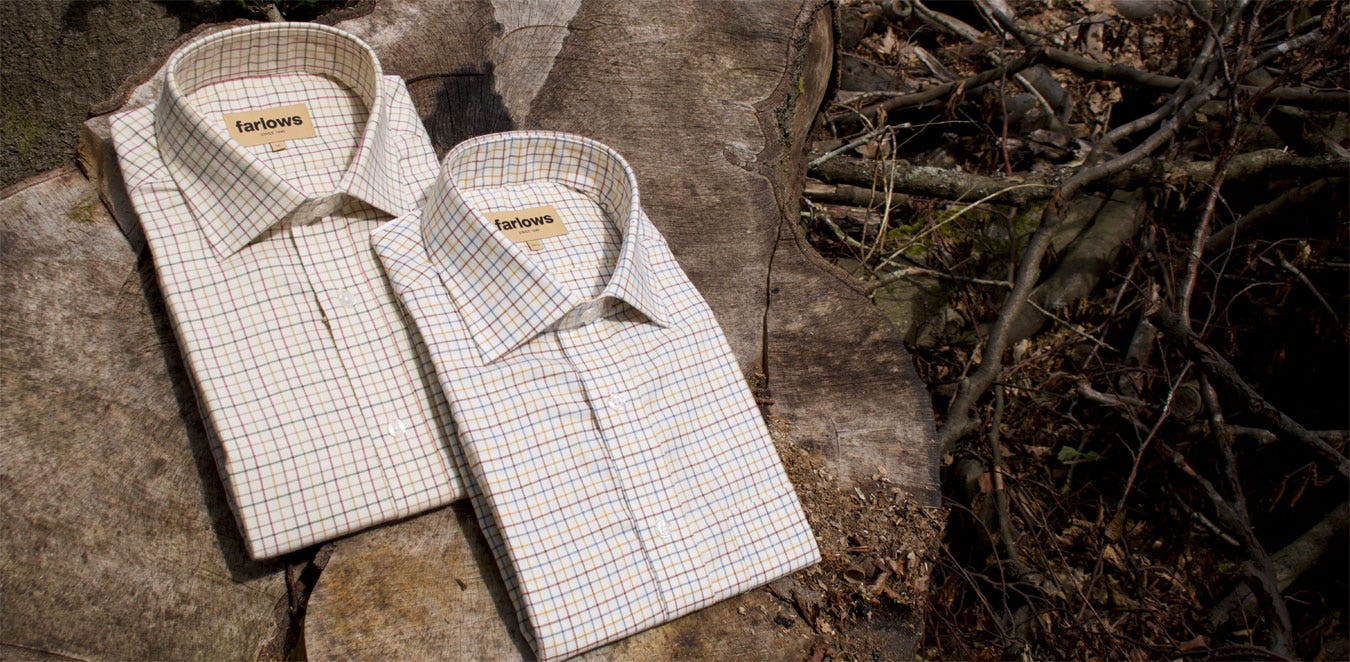 FARLOWS TATTERSALL SMALL CHECK SHOOTING SHIRT