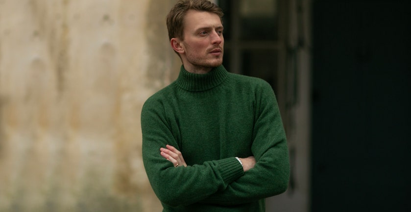 FARLOWS LAMBSWOOL ROLL NECK JUMPER