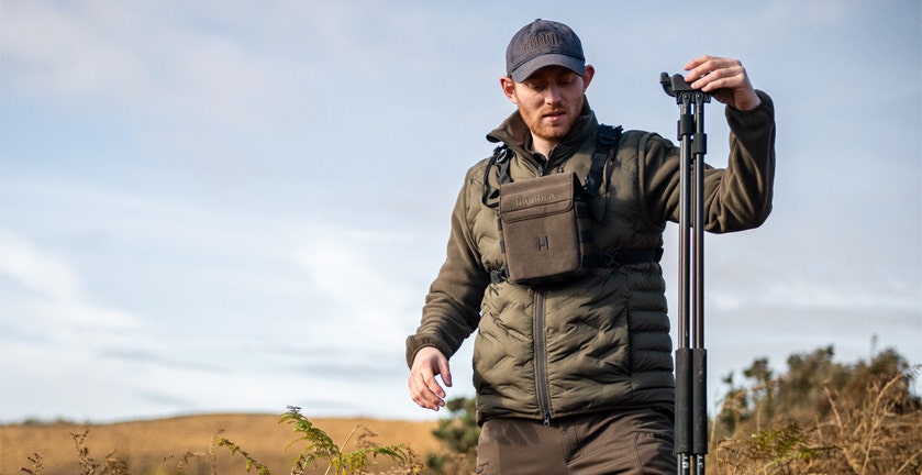 HARKILA DEER STALKER BINOCULAR STRAP IN ACTION