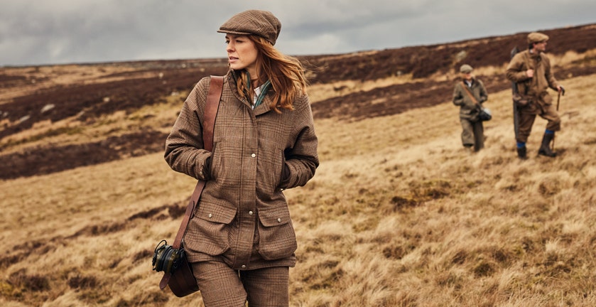 SCHOFFEL LADIES PTARMIGAN TEVIOT TWEED SHOOTING JACKET