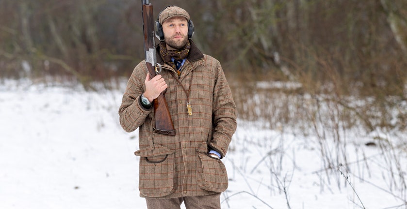 LAKSEN CAVENDISH TWEED SHOOTING COAT