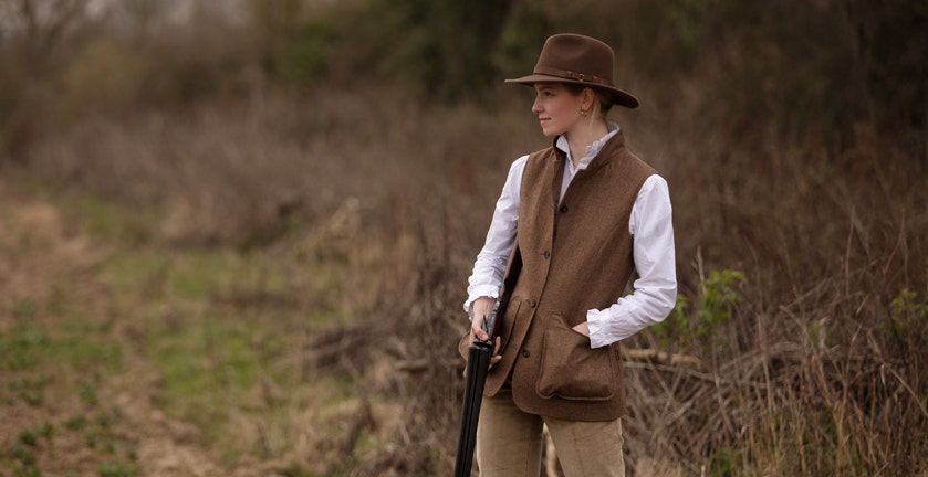 FARLOWS LADIES BURNHAM TWEED SPORTING VEST