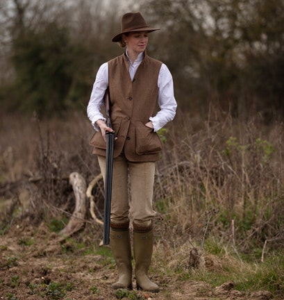 FARLOWS LADIES BURNHAM TWEED SPORTING VEST