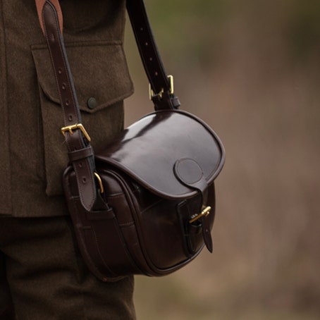 Farlows Bridle Leather Cartridge Bag