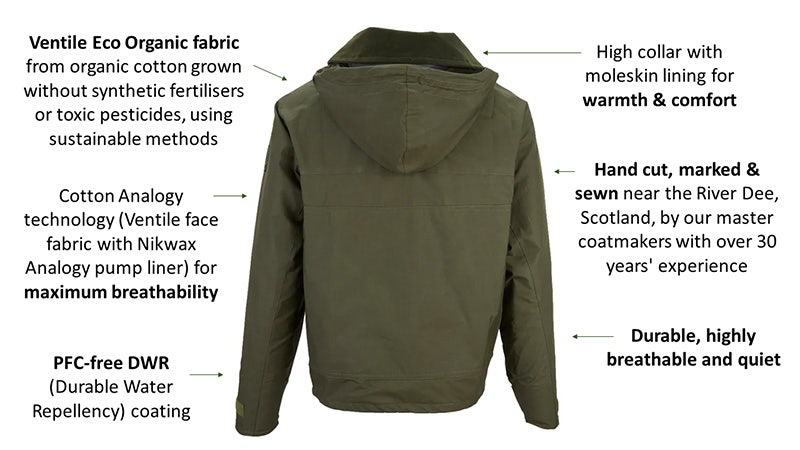 KEY FEATURES OF THE FOUR SEASON WADING JACKET FRONT