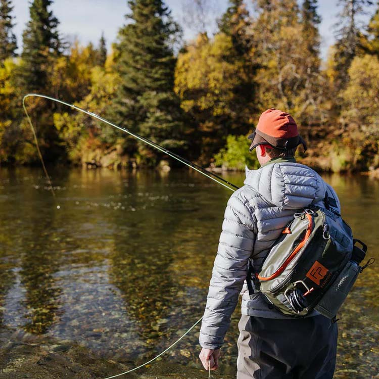 Get your fly fishing season off to a flying start this spring and browse our now fly fishing tackle. Man casts a fly rod on a river bank from our new fly tackle range