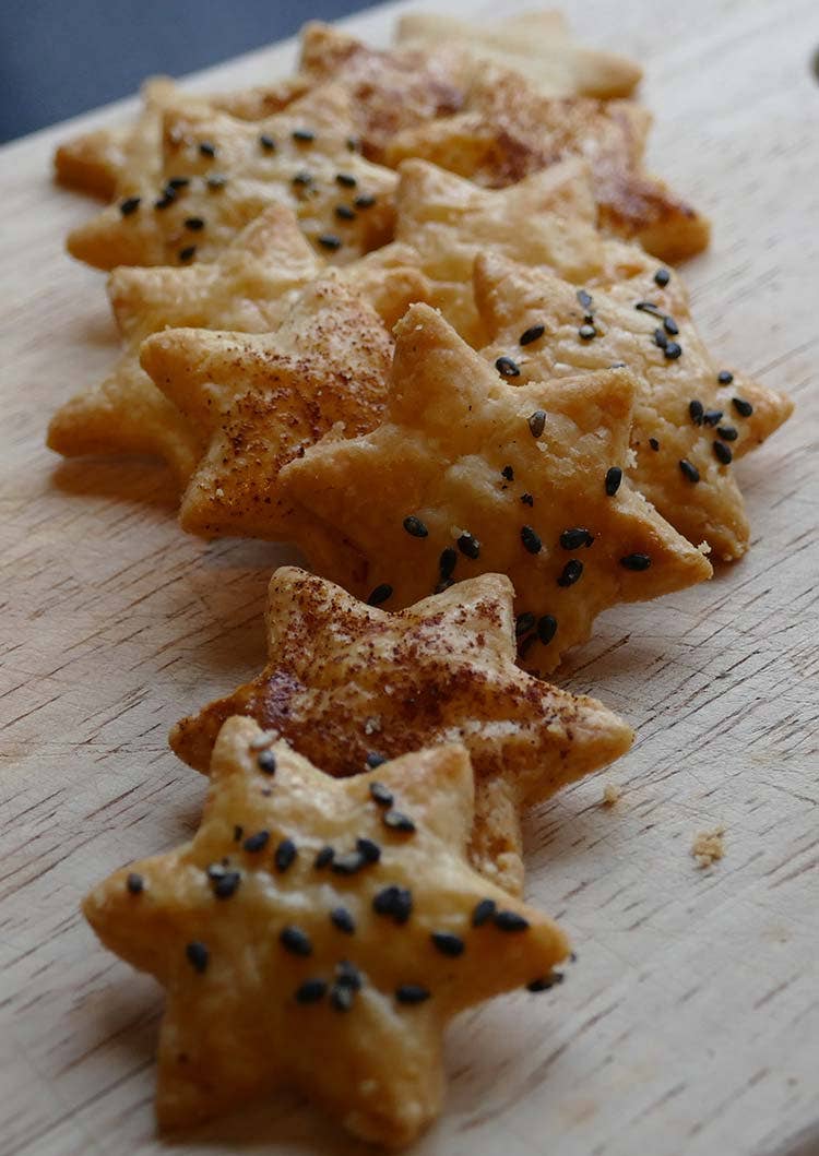 Annie's Christmas cheese stars Annie's Christmas cheese stars