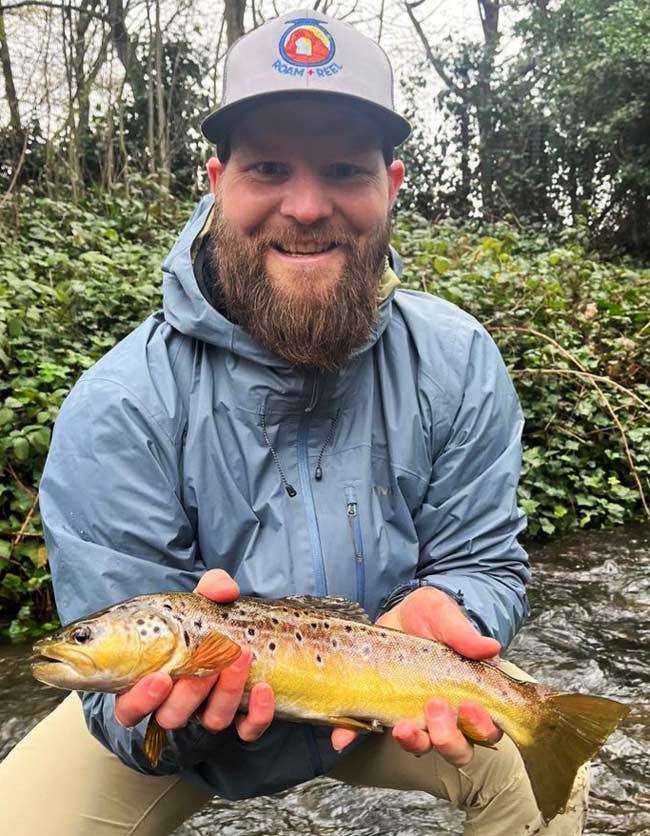 Tom Clinton's Friend with a lovely trout