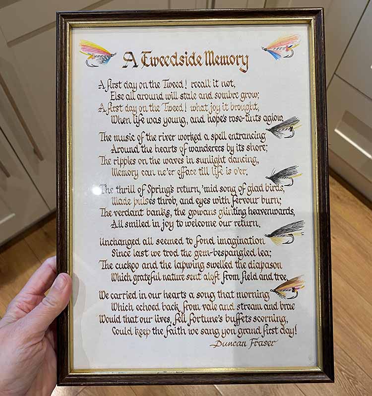 A tweeside memory A tweeside memory scripture in frame