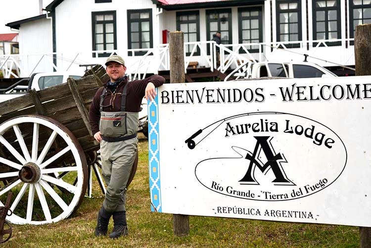 Aurelia Lodge, Rio Grande Colton pitcured outside Aurelia Lodge sign